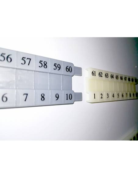 Recta numérica de plástico para regletas  Regletas