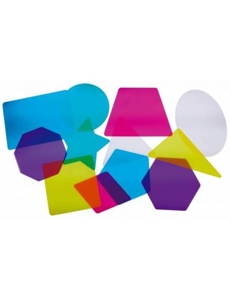 Formas 2D translúcidas para mesa de luz