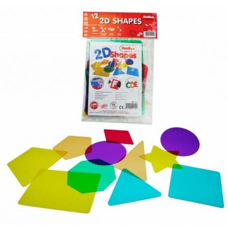 Formas 2D translúcidas para mesa de luz