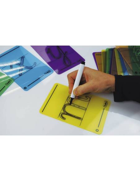 Letras cursivas para trazar con rotulador