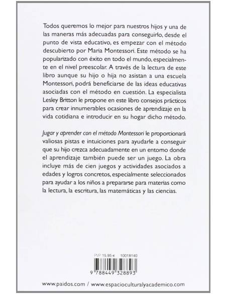 Jugar y aprender con el método Montessori