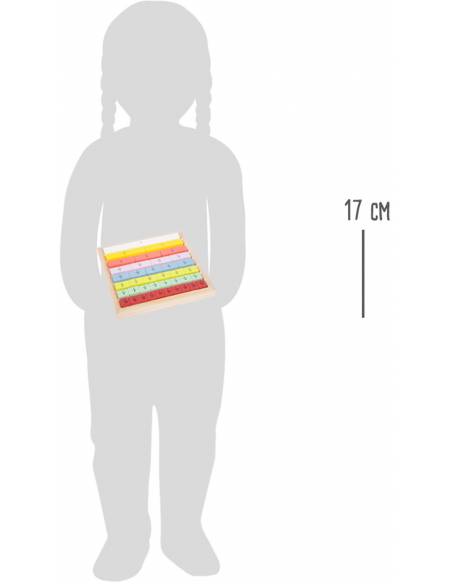 Calcula fracciones sobre base de madera Legler Fracciones
