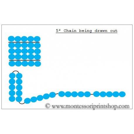 Cuadrados de perlas Montessori para todos Sistema Decimal