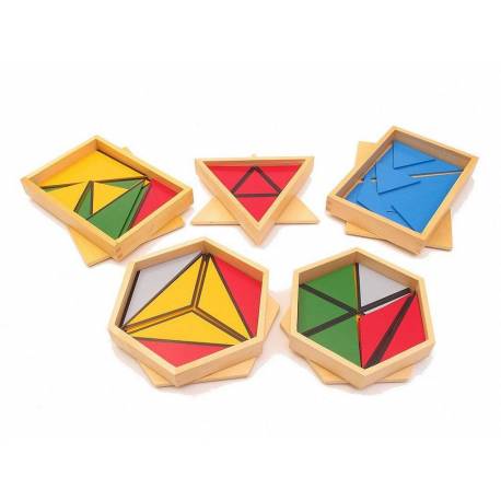 MINI - Triángulos constructivos (Pack 5 cajas)