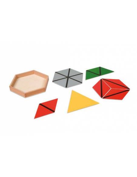 Triángulos constructivos (Pack 5 cajas) Montessori para todos Sensorial