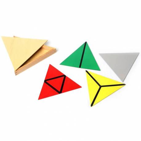 Triángulos constructivos (Pack 5 cajas) Montessori para todos Sensorial