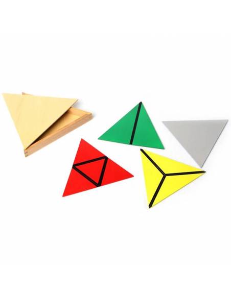 Triángulos constructivos (Pack 5 cajas) Montessori para todos Sensorial