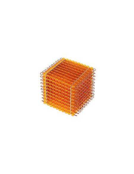 Cubo de 1000 - perlas Montessori para todos Sistema Decimal