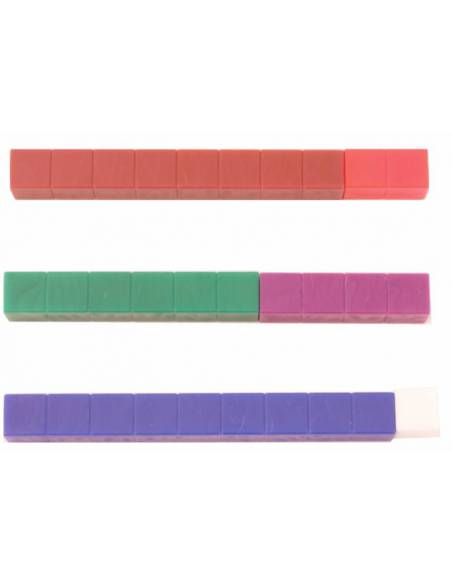 186 Regletas en plástico dentadas + Tarjetas de actividades