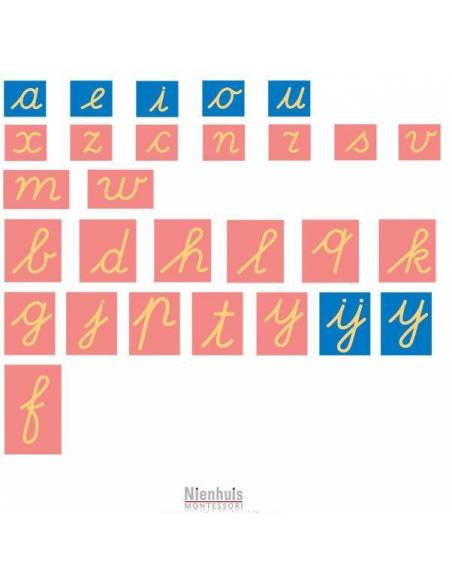 Letras de lija ligada Internacional Nienhuis Nienhuis Aprender a leer y escribir
