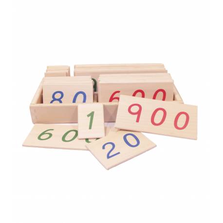Números largos en madera GRANDES Montessori para todos Sistema Decimal