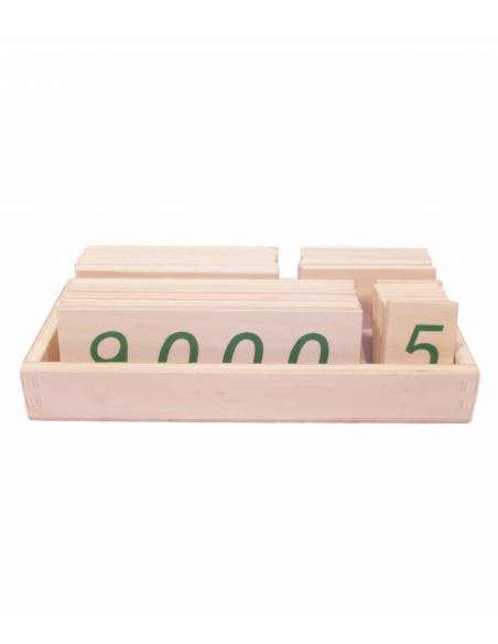 Números largos en madera GRANDES Montessori para todos Sistema Decimal