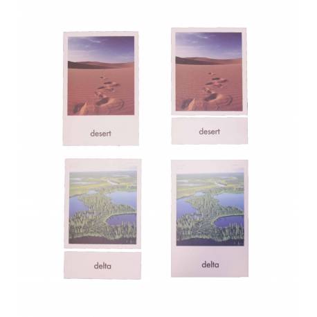 Tarjeta topografía en inglés