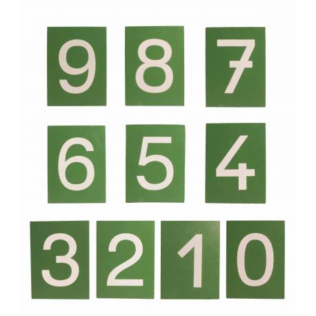 Números de lija PRINT con caja Montessori para todos Contar del 0 al 100