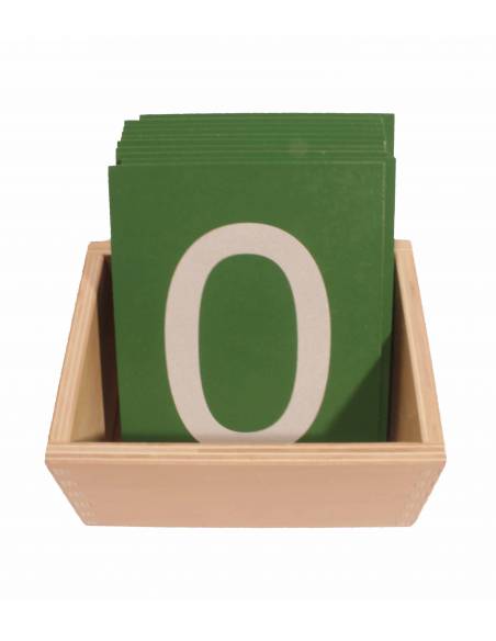 Números de lija PRINT con caja Montessori para todos Contar del 0 al 100