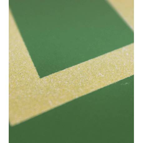 Números de lija sobre  base de madera