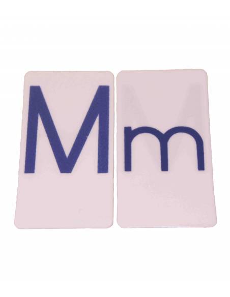 Abecedario de tarjetas (azul) Montessori para todos Aprender a leer y escribir
