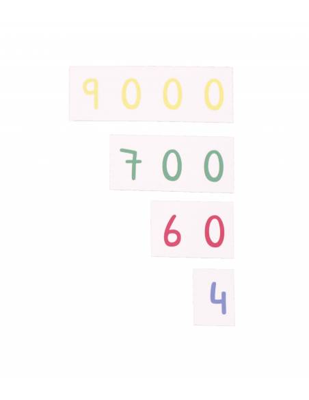 Números largos mini Montessori