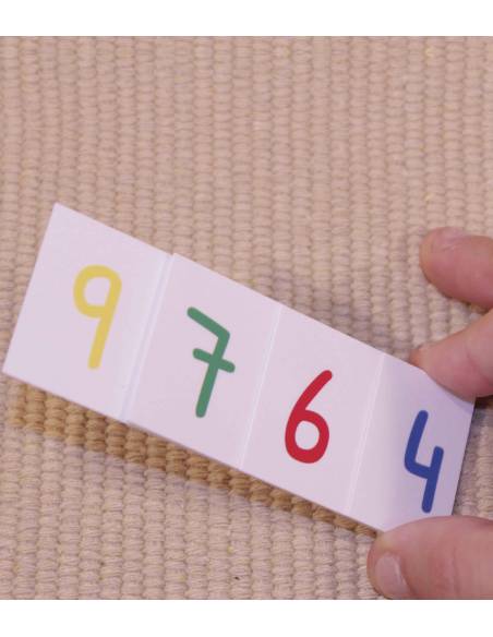 Números largos mini Montessori