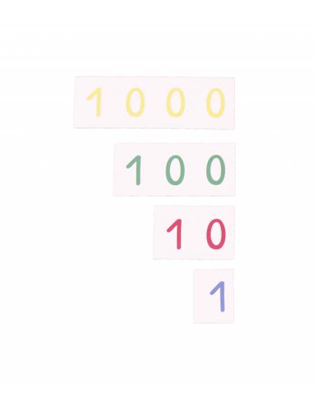 Números largos mini Montessori