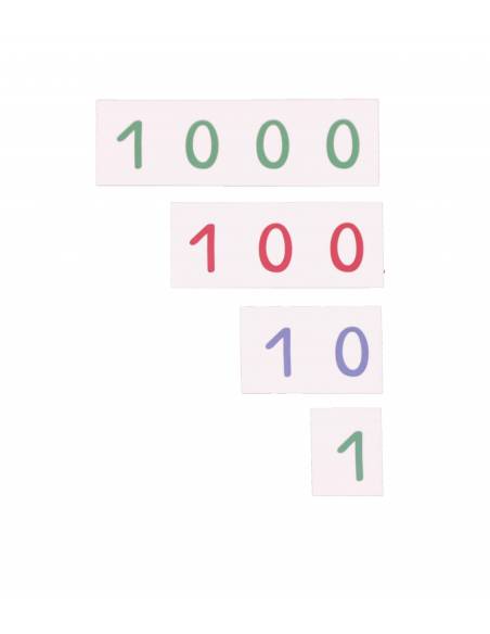 Números largos mini Montessori