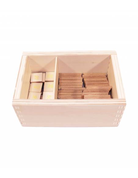 Caja operaciones SUMA en madera