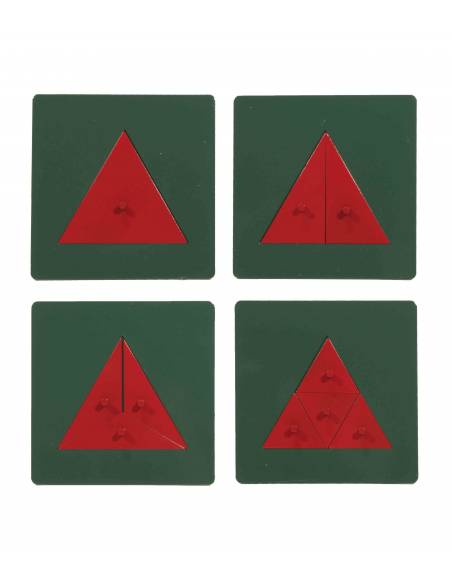 Triángulos de metal Montessori para todos Geometría y Álgebra