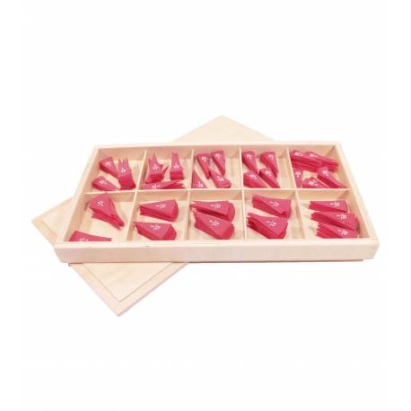 Caja de fracciones 1/10