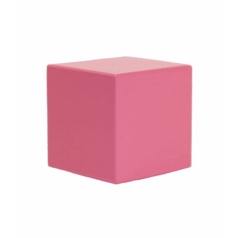 Caja con 273 cubos de madera para la Torre Rosa - Montessori