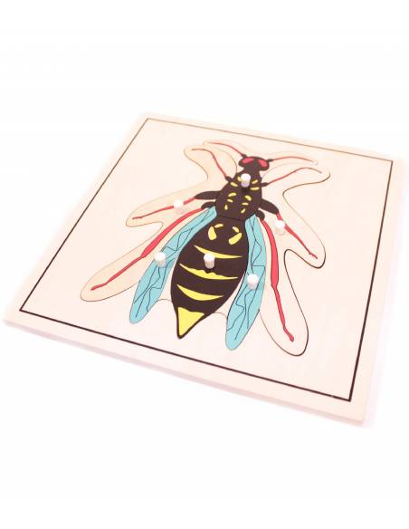 Puzzle madera - avispa