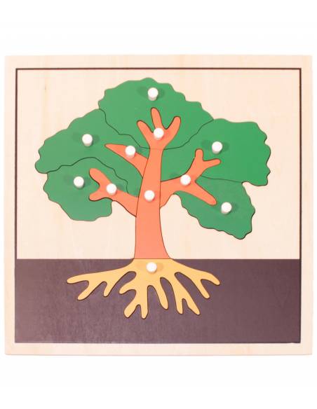 Puzzle de madera - Árbol Montessori para todos Botánica y Zoología