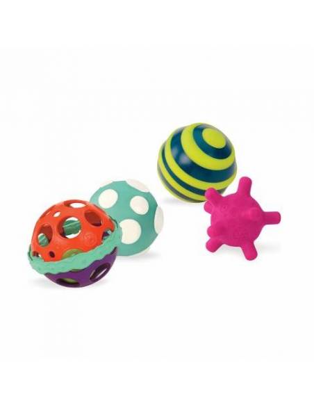 Ball-a-balloos. Conjunto de bolas con texturas  Bebés