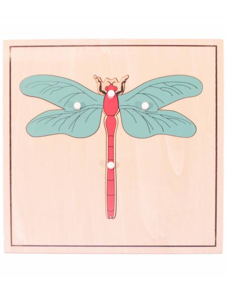 Puzzle madera - Libélula