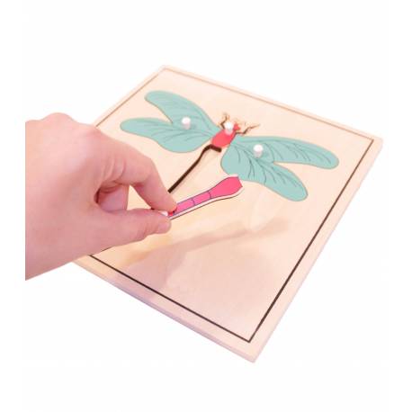 Puzzle madera - Libélula 2