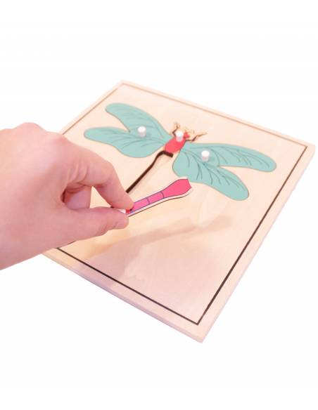 Puzzle madera - Libélula