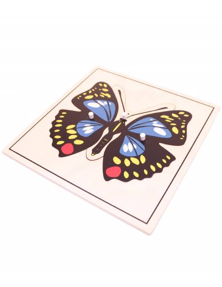 Puzzle madera - Mariposa Montessori para todos Botánica y Zoología