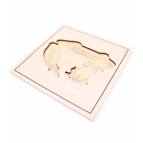 Puzzle de madera - Rana 2