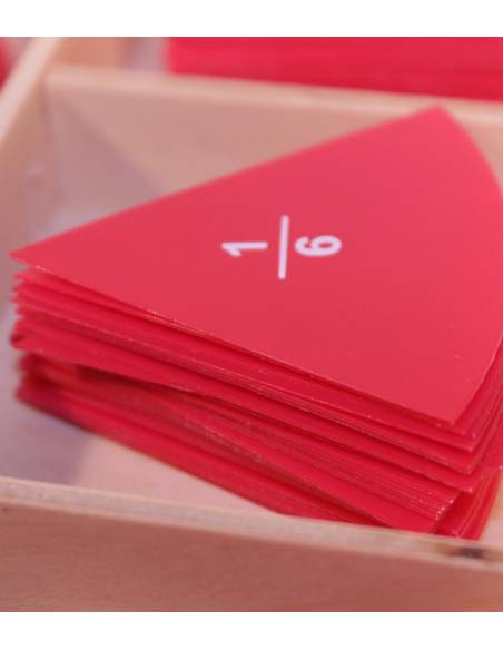 Caja de fracciones 1/10 Montessori para todos Geometría y Álgebra