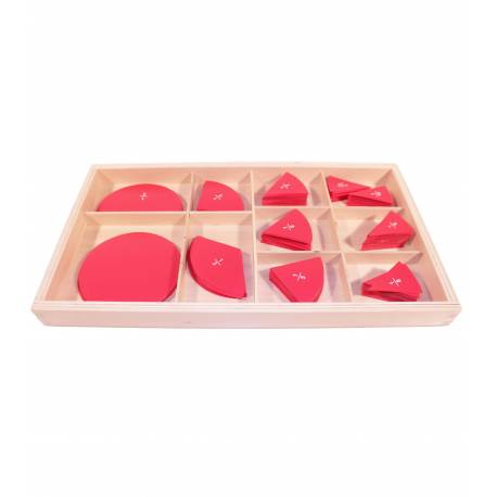 Caja de fracciones 1/10 Montessori para todos Geometría y Álgebra