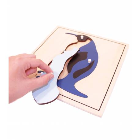 Puzzle madera - Pingüino 2