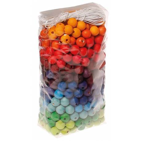 Pack 480 cuentas de madera para enhebrar Grimm´s Destrezas y autonomía