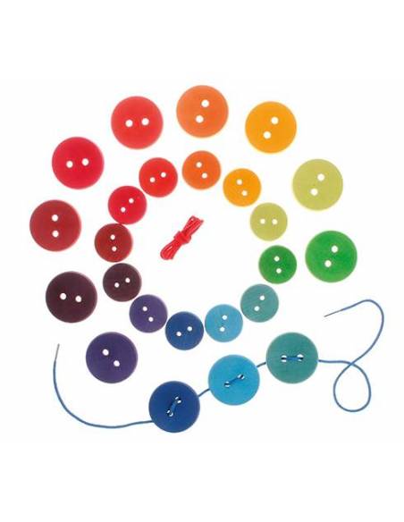 Botones de madera para enhebrar