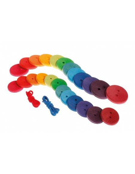 Botones de madera para enhebrar