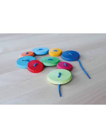 Botones de madera para enhebrar