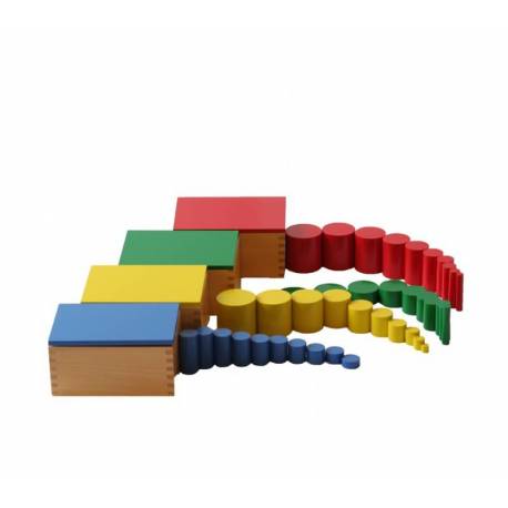 Cilindros sin botón Montessori para todos Sensorial