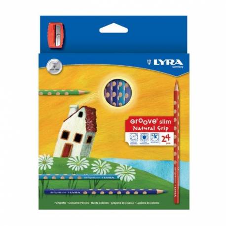 24 lápices de madera triangular Lyra