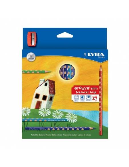 24 lápices de madera triangular Lyra