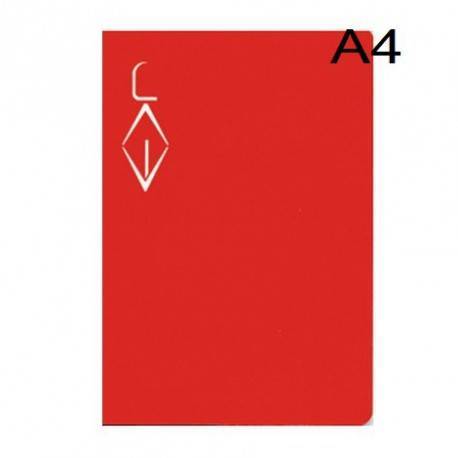 Libreta pauta Montessori DIN A4  5-50 hojas 70 gr Rojo