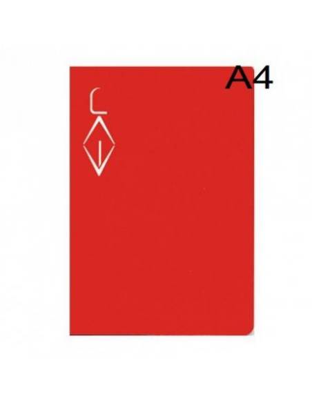 Libreta pauta Montessori DIN A4  5-50 hojas 70 gr Rojo