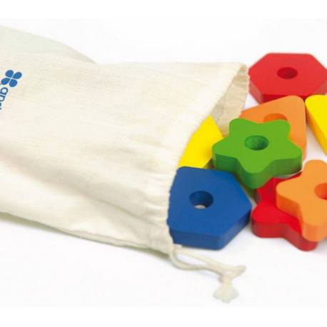 Piezas geométricas para ensartar Andreu Toys Más de 3 años